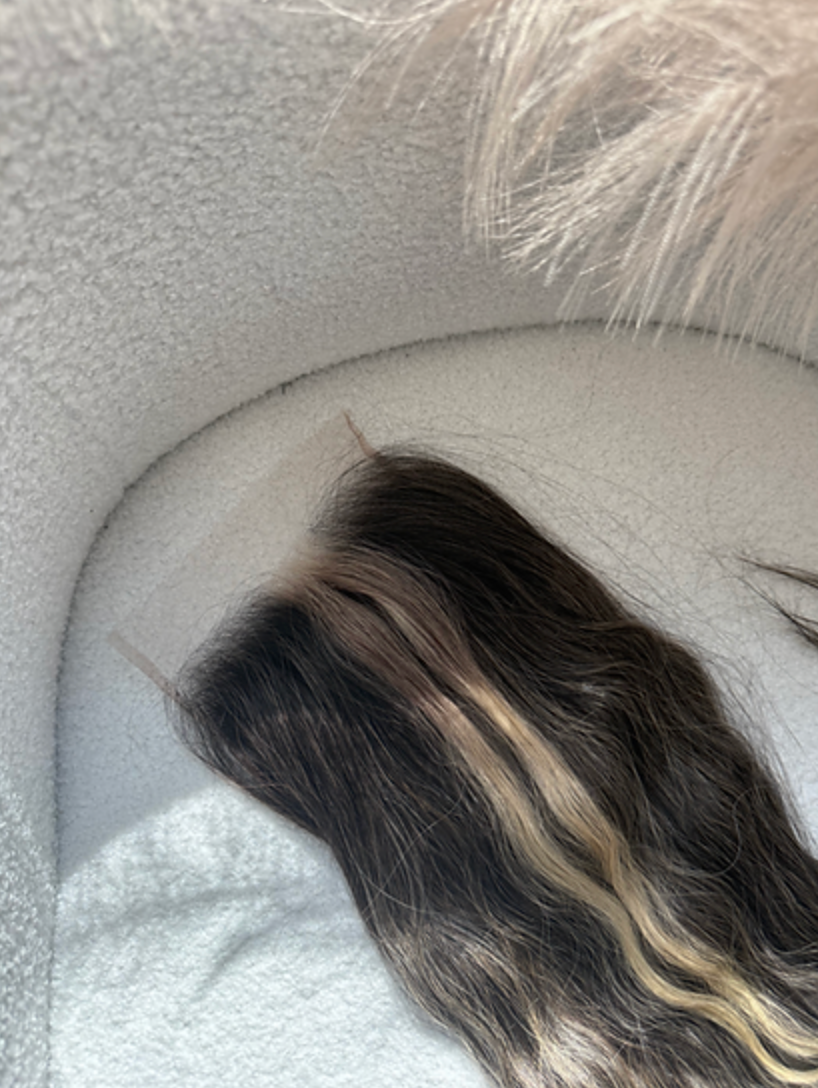 Natural Wavy Ash Blonde Highlights HD Lace